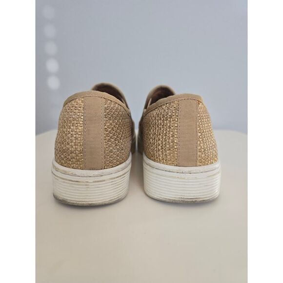 Sofft Woven Tan Slip-On Sneakers | Size 8.5M | Comfy Casual Neutral Flats - Picture 4 of 7